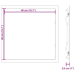 Πίνακες Πρόσβασης Λευκό 40 x 40 cm ΑΒΣ Πλαστικό - Pakobazaar
