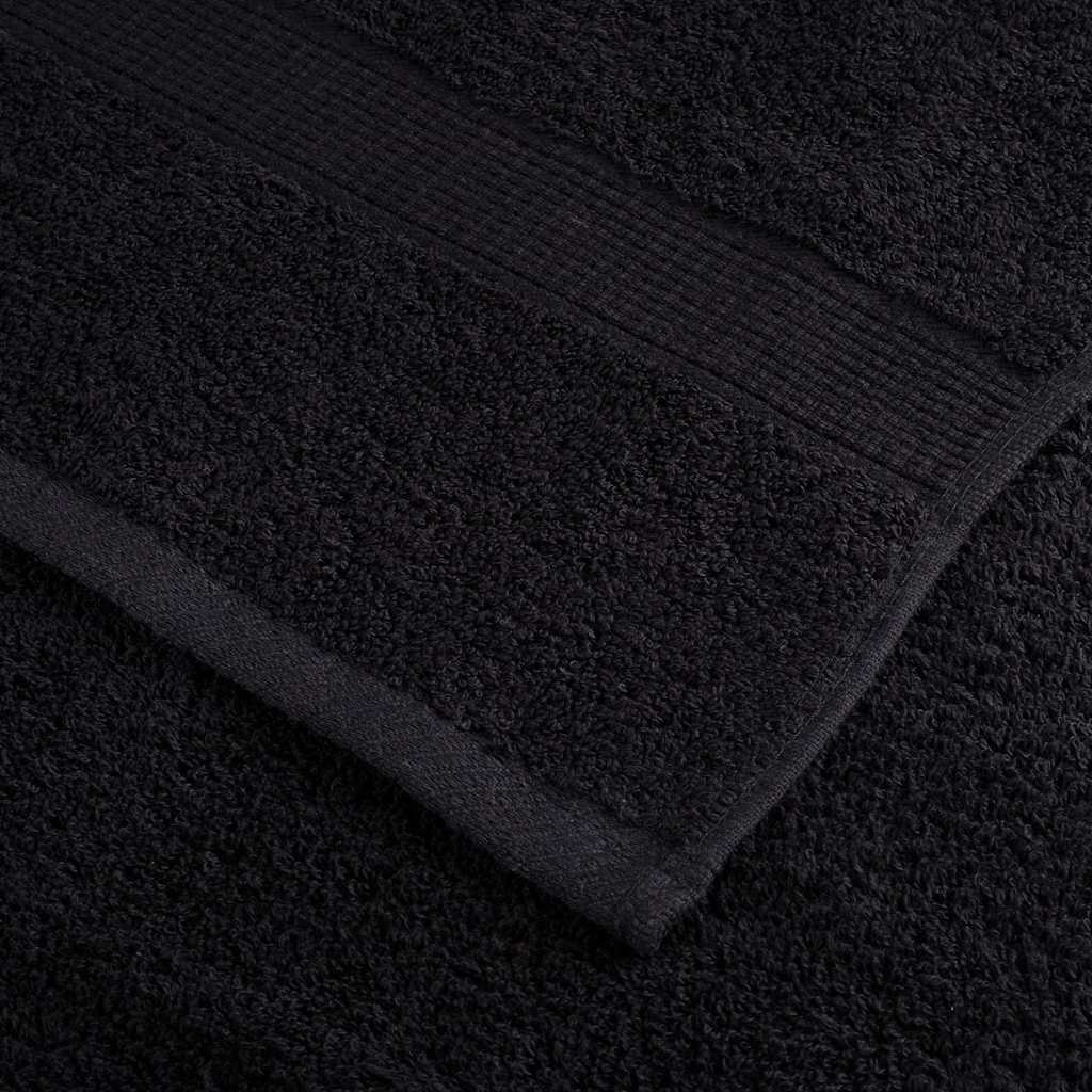Πετσέτα Επισκεπτών SOLUND 25 pcs Μαύρο 70 x 140 cm 550 gsm - Pakobazaar