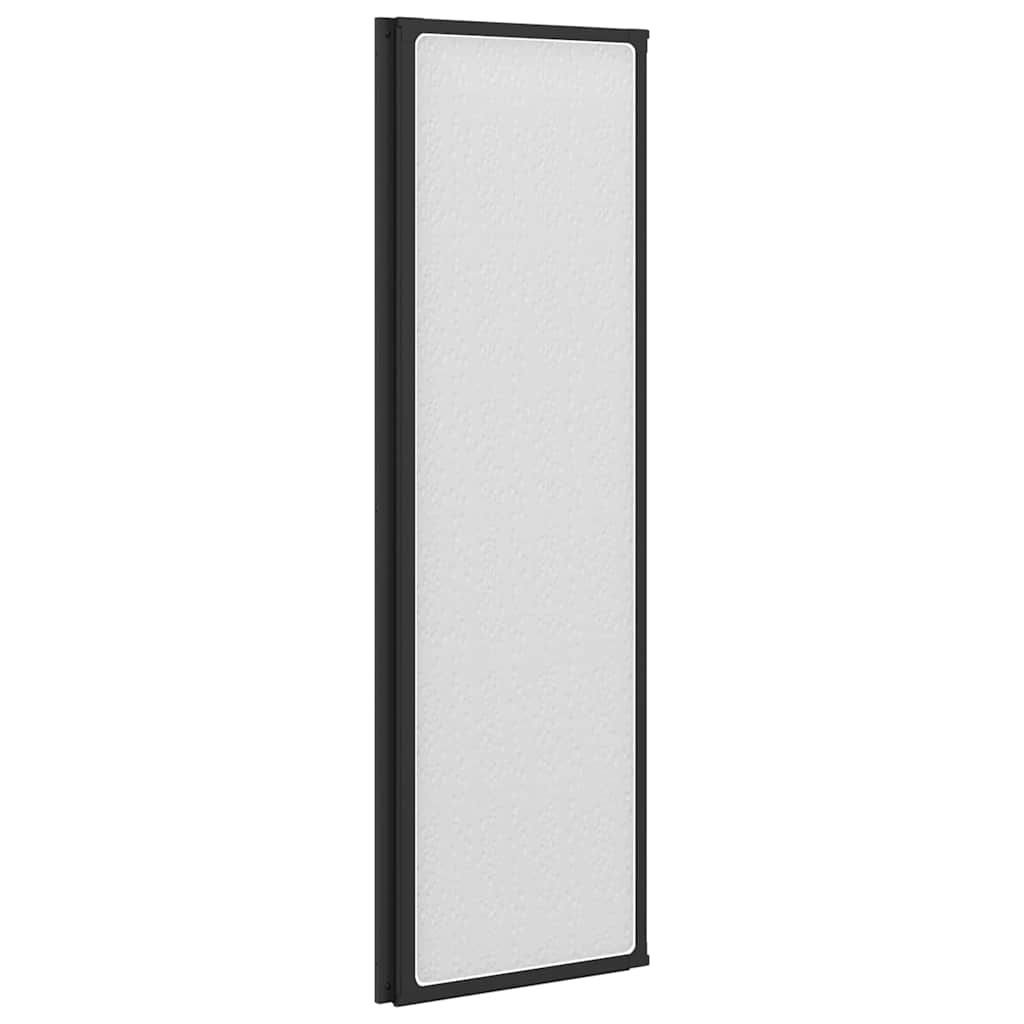 Διαχωριστικό ντους Μαύρο 132 x 2 x 140 εκ Αλουμίνιο - Pakobazaar