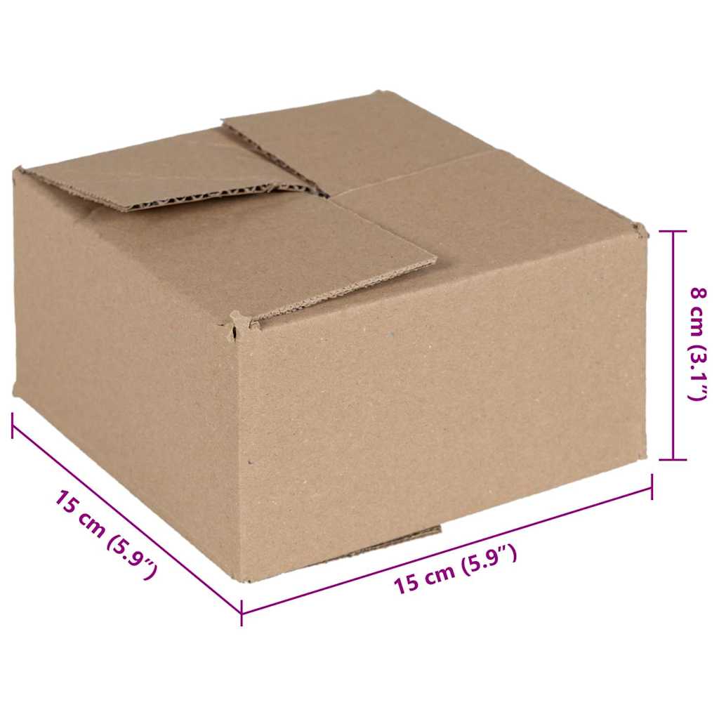 Πτυσσόμενο Κουτί 50 pcs Φυσικό 15 x 15 x 8 εκ. Χαρτόνι