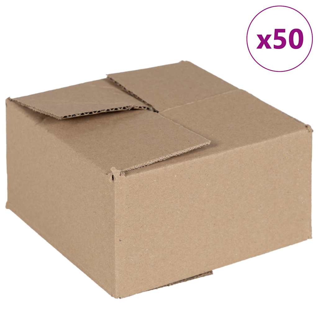 Πτυσσόμενο Κουτί 50 pcs Φυσικό 15 x 15 x 8 εκ. Χαρτόνι