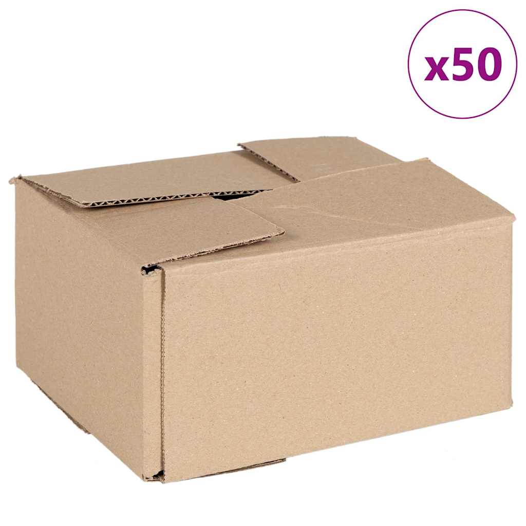 Πτυσσόμενο Κουτί 50 pcs Φυσικό 20 x 15 x 10 εκ. Χαρτόνι