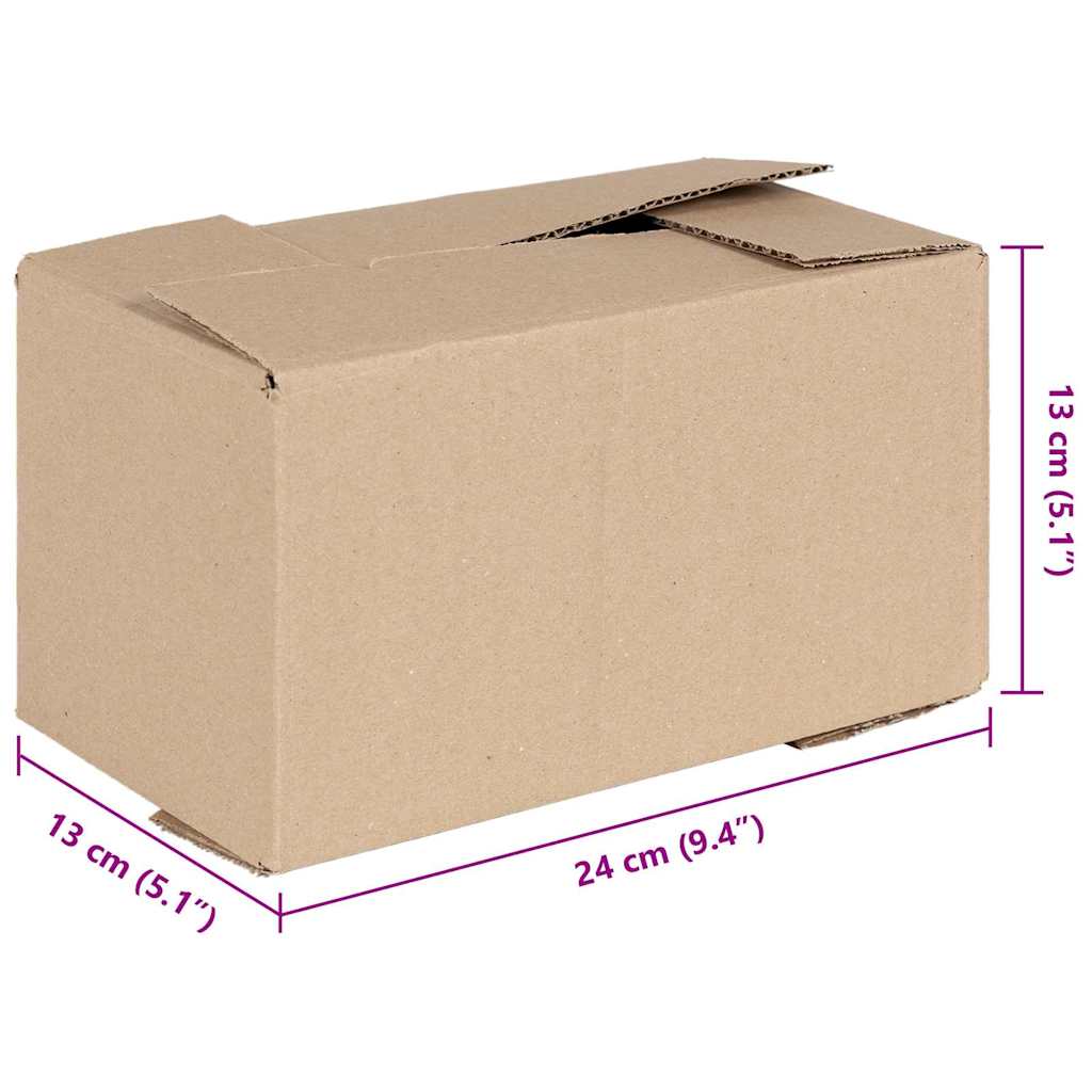 Πτυσσόμενο Κουτί 50 pcs Φυσικό 24 x 13 x 13 εκ. Χαρτόνι