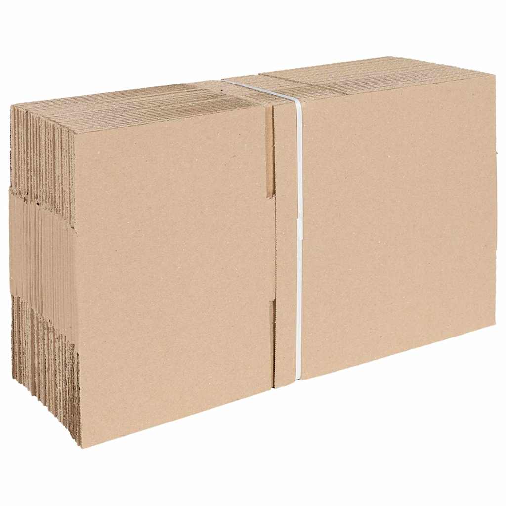 Πτυσσόμενο Κουτί 50 pcs Φυσικό 25 x 17,5 x 10 εκ. Χαρτόνι - Pakobazaar