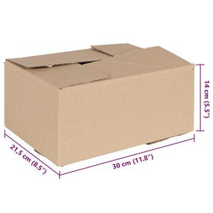 Πτυσσόμενο Κουτί 50 pcs Φυσικό 30 x 21,5 x 14 εκ. Χαρτόνι - Pakobazaar