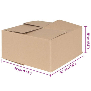 Πτυσσόμενο Κουτί 50 pcs Φυσικό 30 x 30 x 15 cm Χαρτόνι - Pakobazaar