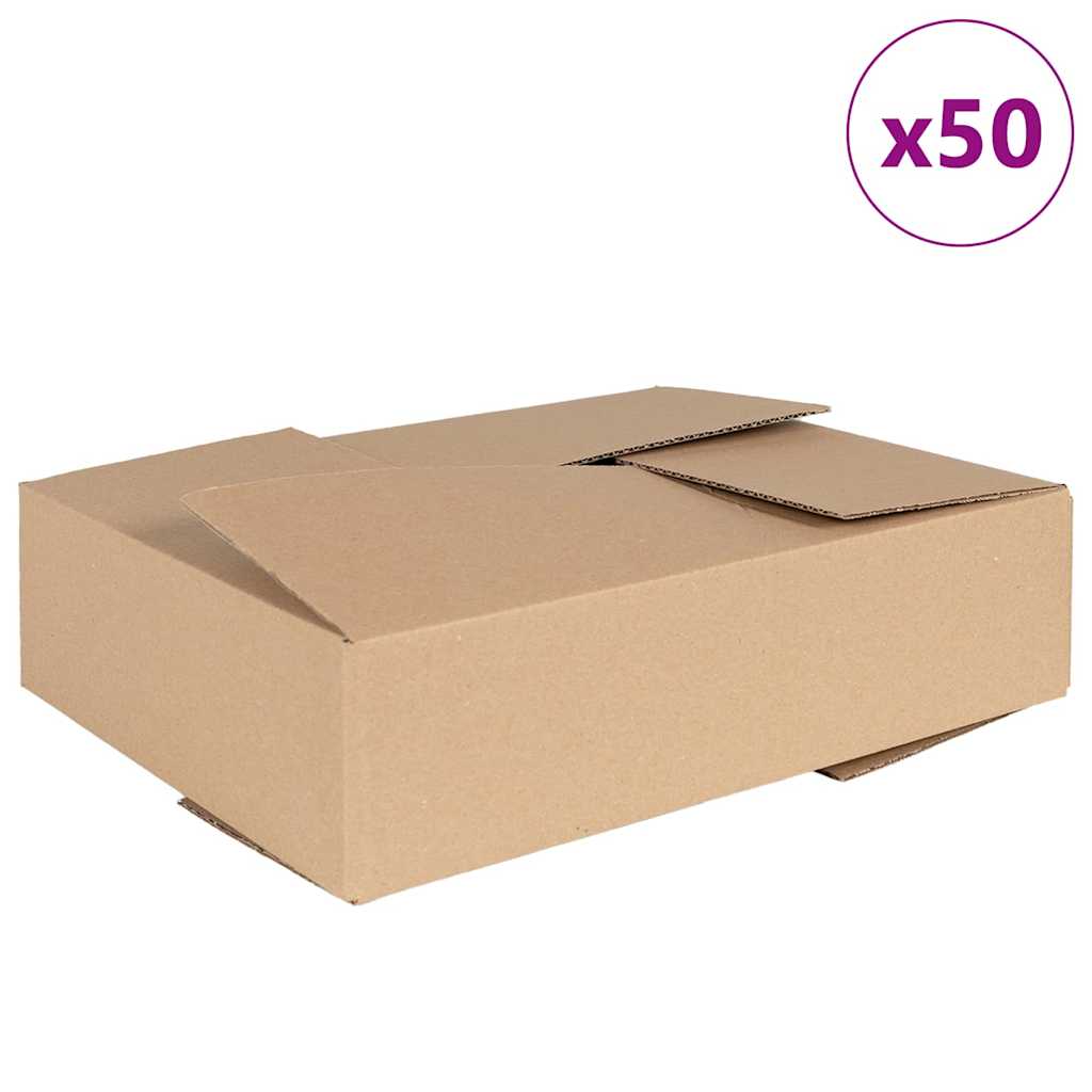 Πτυσσόμενο Κουτί 50 pcs Φυσικό 40 x 30 x 10 εκ. Χαρτόνι