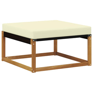Σειρά Καναπέ Εξωτερικού με μαξιλάρι 18 pcs Φυσικό και Κρέμα - Pakobazaar