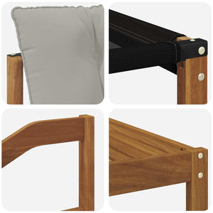 Σειρά Καναπέ Εξωτερικού 8 pcs Φυσικό και Ανοιχτό Γκρι - Pakobazaar