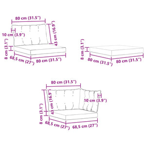Σειρά Καναπέ Εξωτερικού 8 pcs Φυσικό και Ανοιχτό Γκρι - Pakobazaar