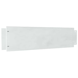 Περιγράμματα γκαζόν 20 τμχ. 100 x 25 x 0,07 εκ. Ασημί