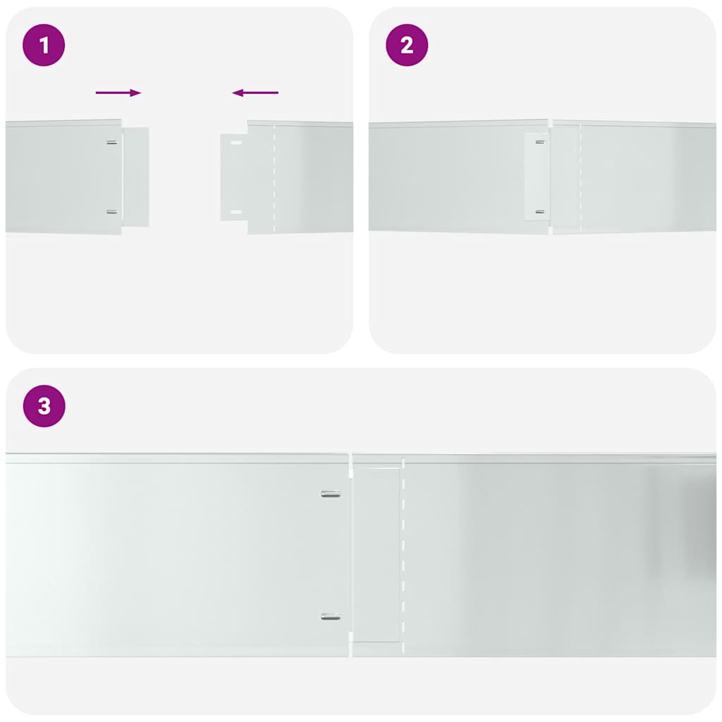 Περιγράμματα γκαζόν 20 pcs Ασημί 100 x 25 x 0,07 εκ.