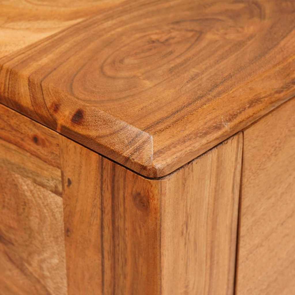 Τραπέζι κονσόλας Καφέ 110 x 30 x 80 εκ Στερεό Ξύλο Ακακίας - Pakobazaar