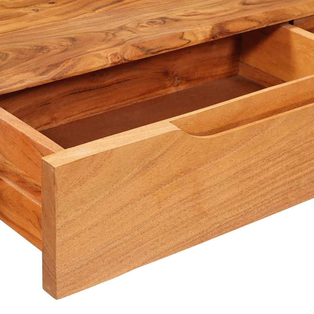 Τραπέζι κονσόλας Καφέ 110 x 30 x 80 εκ Στερεό Ξύλο Ακακίας - Pakobazaar