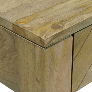 Τραπέζι κονσόλας με συρτάρι Φυσικό Γκρι 110 x 30 x 80 εκ