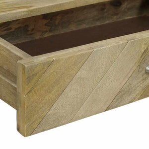 Τραπέζι κονσόλας με συρτάρι Φυσικό Γκρι 110 x 30 x 80 εκ