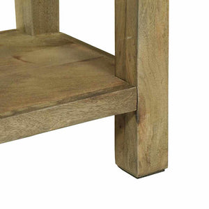 Τραπέζι κονσόλας με συρτάρι Φυσικό Γκρι 110 x 30 x 80 εκ