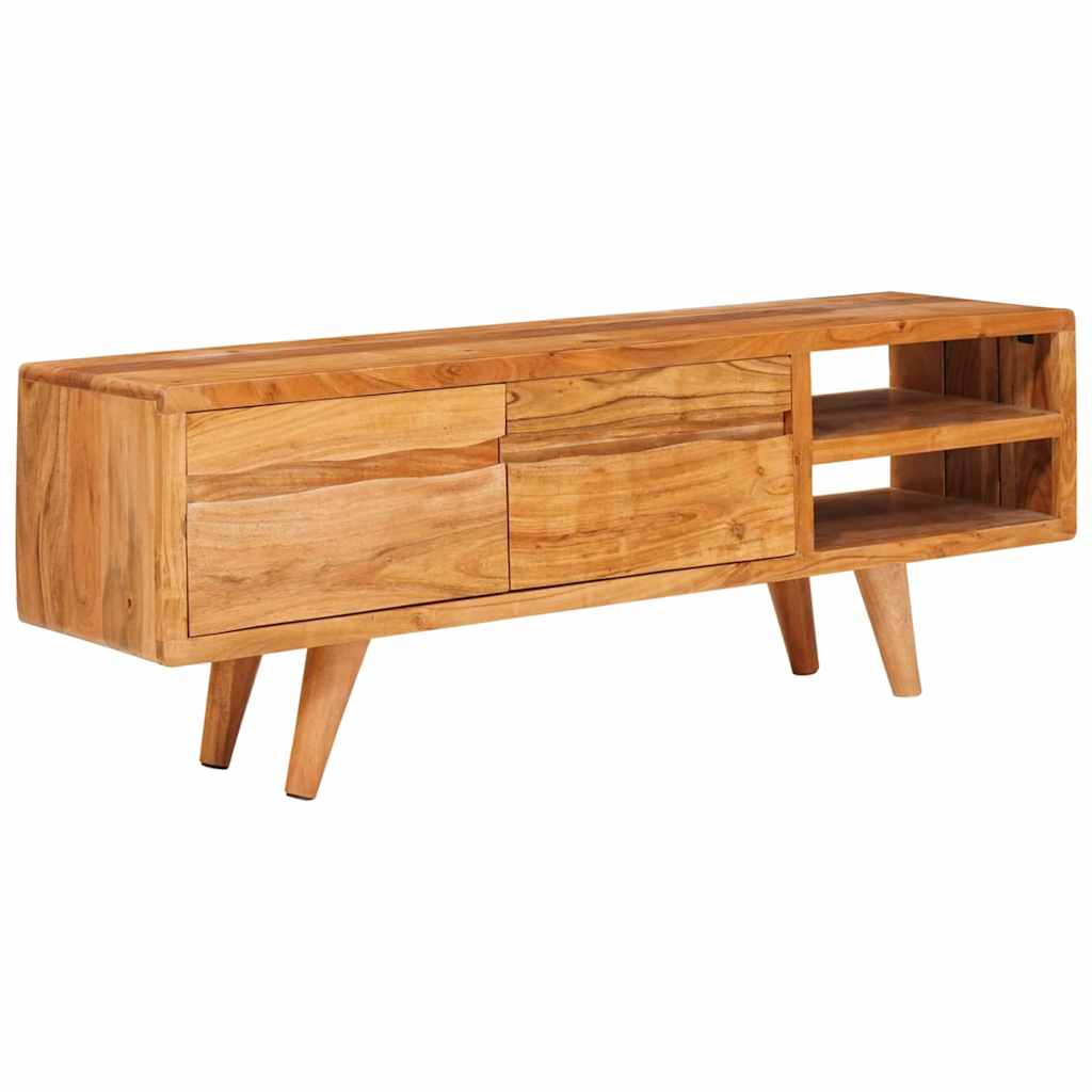 Ντουλάπι TV με ράφι Καφέ 110 x 30 x 40 cm Στερεό Ξύλο Ακακίας - Pakobazaar