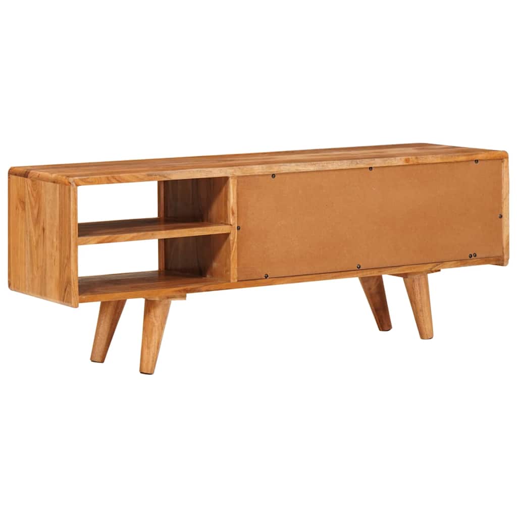 Ντουλάπι TV με ράφι Καφέ 110 x 30 x 40 cm Στερεό Ξύλο Ακακίας - Pakobazaar