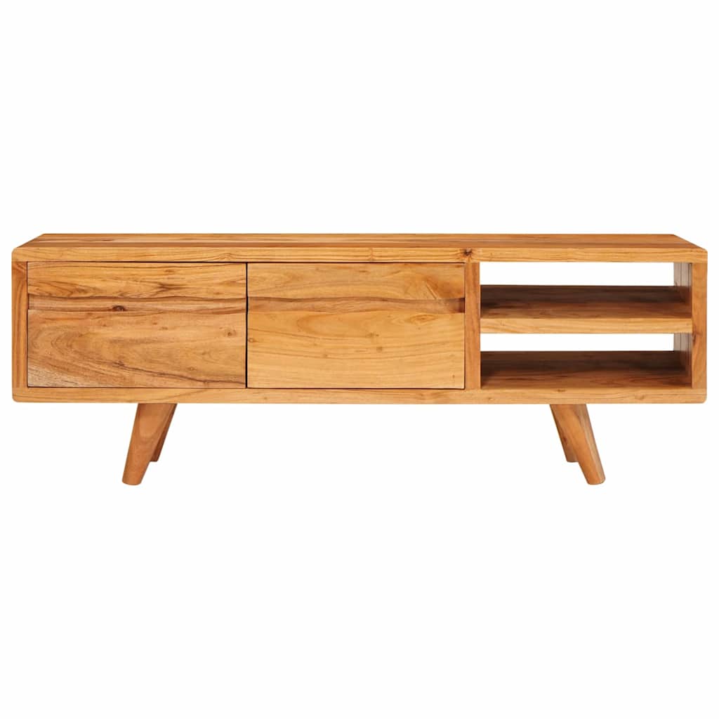 Ντουλάπι TV με ράφι Καφέ 110 x 30 x 40 cm Στερεό Ξύλο Ακακίας - Pakobazaar