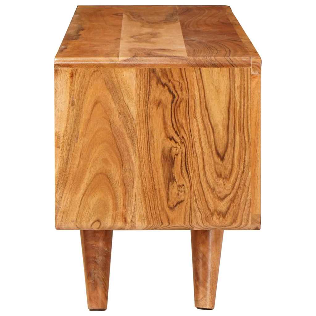 Ντουλάπι TV με ράφι Καφέ 110 x 30 x 40 cm Στερεό Ξύλο Ακακίας - Pakobazaar