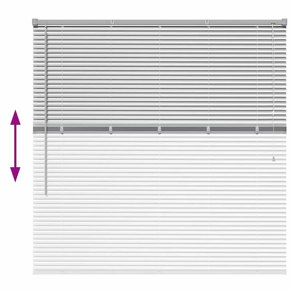 Βενετσιάνικες Ρόδες Ασημί 130 x 130 cm Αλουμίνιο - Pakobazaar