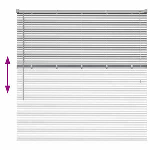 Βενετσιάνικες Ρόδες Ασημί 130 x 130 cm Αλουμίνιο - Pakobazaar