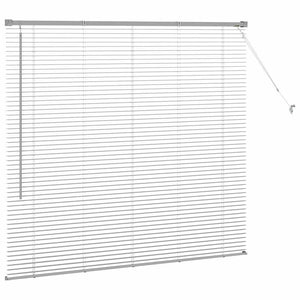 Βενετσιάνικες Ρόδες Ασημί 130 x 150 cm Αλουμίνιο - Pakobazaar