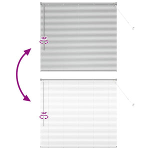 Βενετσιάνικες Ρόδες Ασημί 130 x 150 cm Αλουμίνιο - Pakobazaar