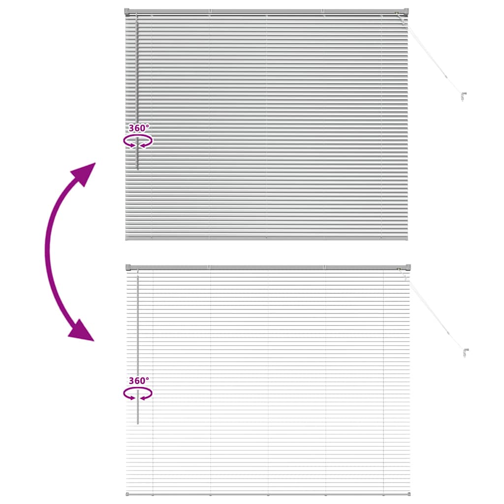 Βενετσιάνικες Ρόδες Ασημί 130 x 155 εκ Αλουμίνιο - Pakobazaar