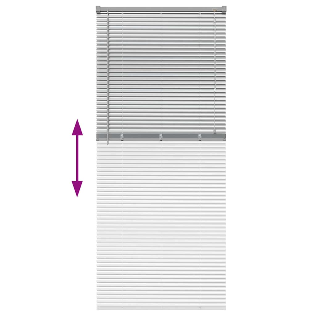 Βενετσιάνικες Ρόδες Ασημί 175 x 75 εκ Αλουμίνιο - Pakobazaar