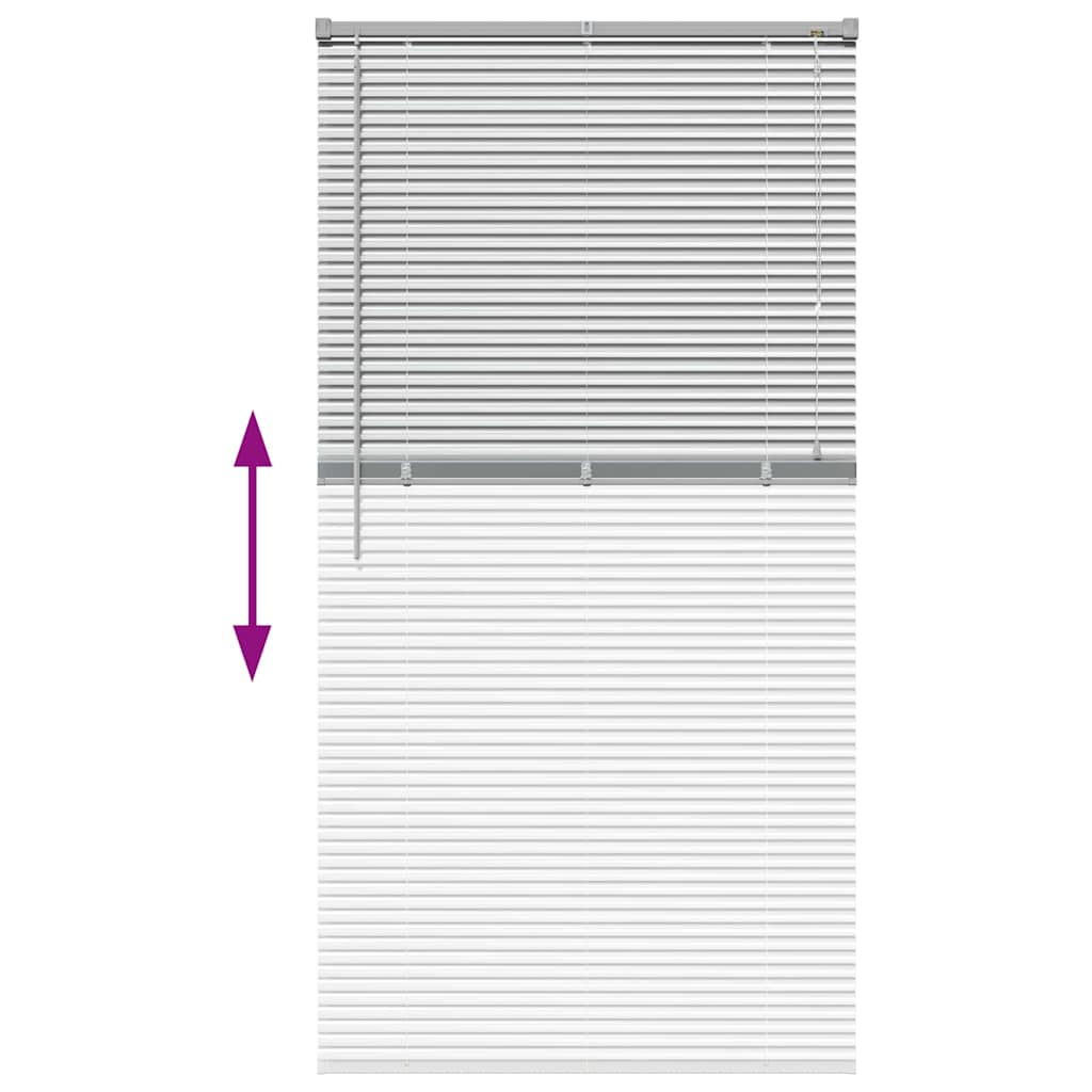 Βενετσιάνικες Ρόδες Ασημί 175 x 90 εκ Αλουμίνιο - Pakobazaar