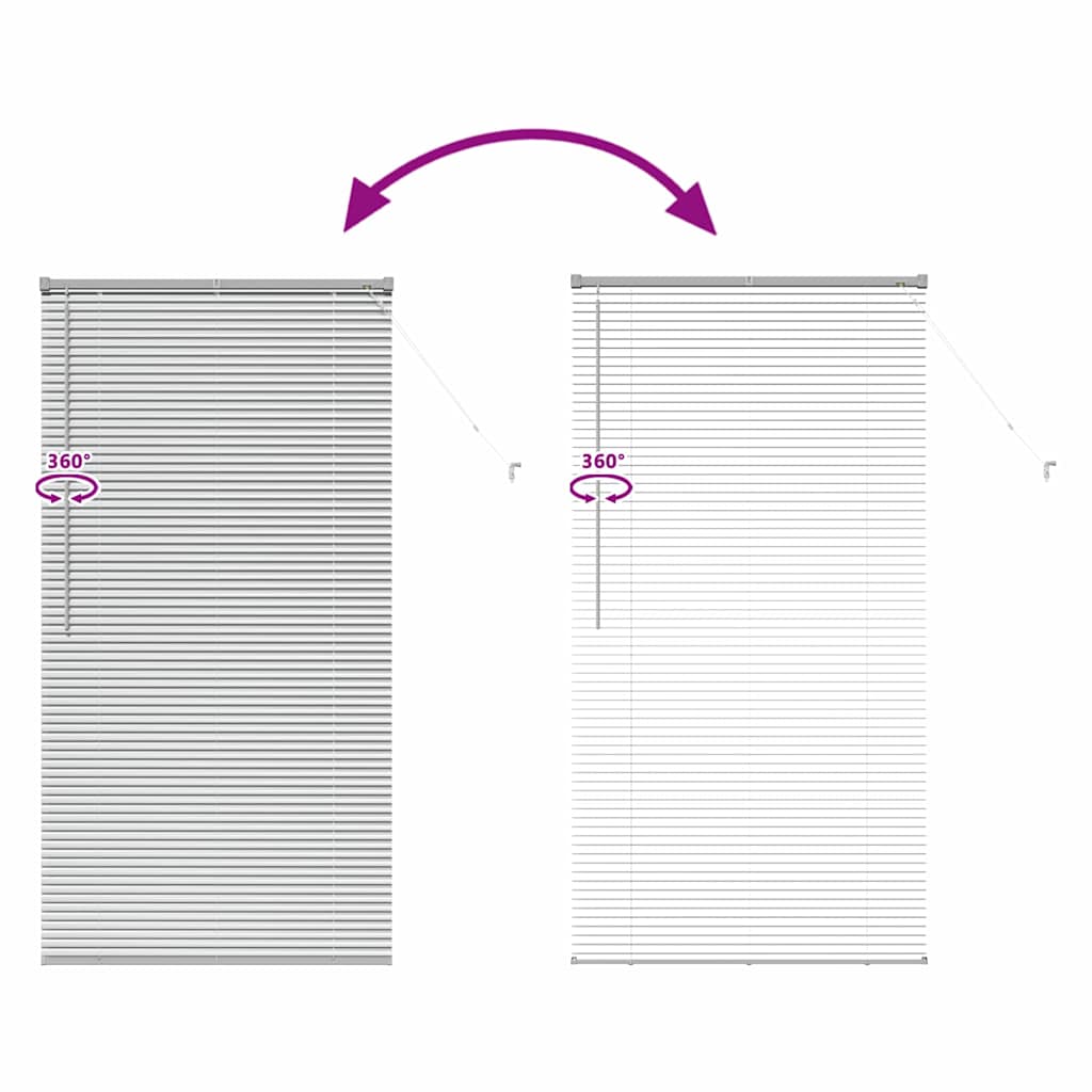 Βενετσιάνικες Ρόδες Ασημί 175 x 95 εκ Αλουμίνιο - Pakobazaar