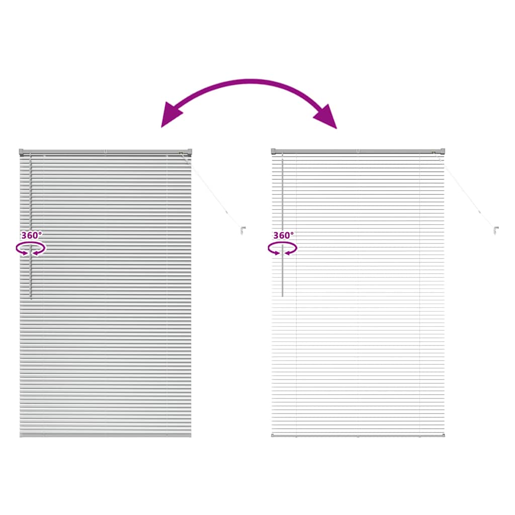 Βενετσιάνικες Ρόδες Ασημί 175 x 105 εκ Αλουμίνιο - Pakobazaar