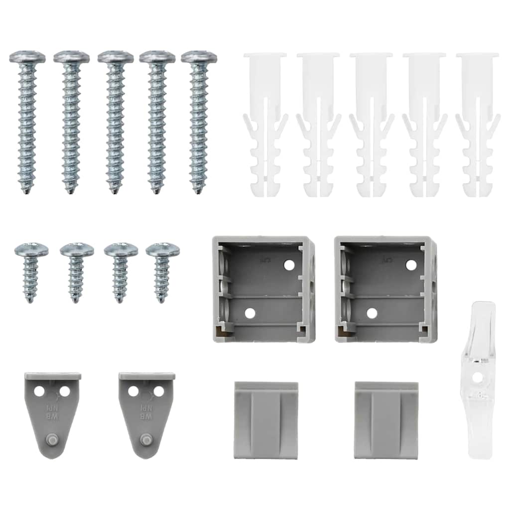 Βενετσιάνικες Ρόδες Ασημί 220 x 55 εκ Αλουμίνιο - Pakobazaar