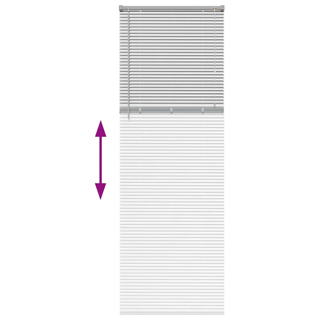 Βενετσιάνικες Ρόδες Ασημί 220 x 80 εκ Αλουμίνιο - Pakobazaar