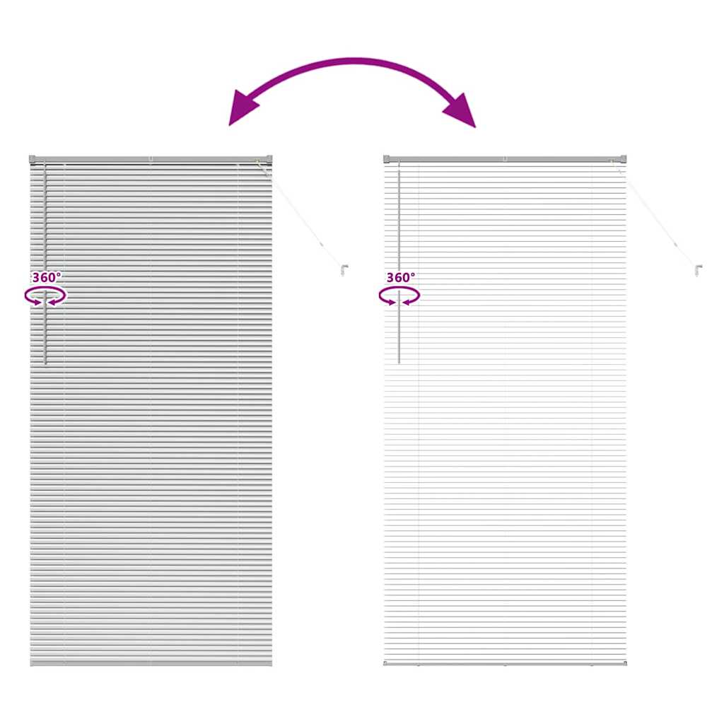 Βενετσιάνικες Ρόδες Ασημί 220 x 105 εκ Αλουμίνιο - Pakobazaar