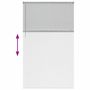 Βενετσιάνικες Ρόδες Ασημί 220 x 125 εκ Αλουμίνιο - Pakobazaar