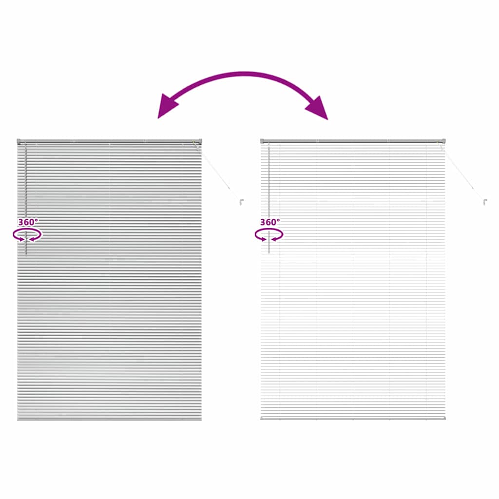 Βενετσιάνικες Ρόδες Ασημί 220 x 140 cm Αλουμίνιο - Pakobazaar