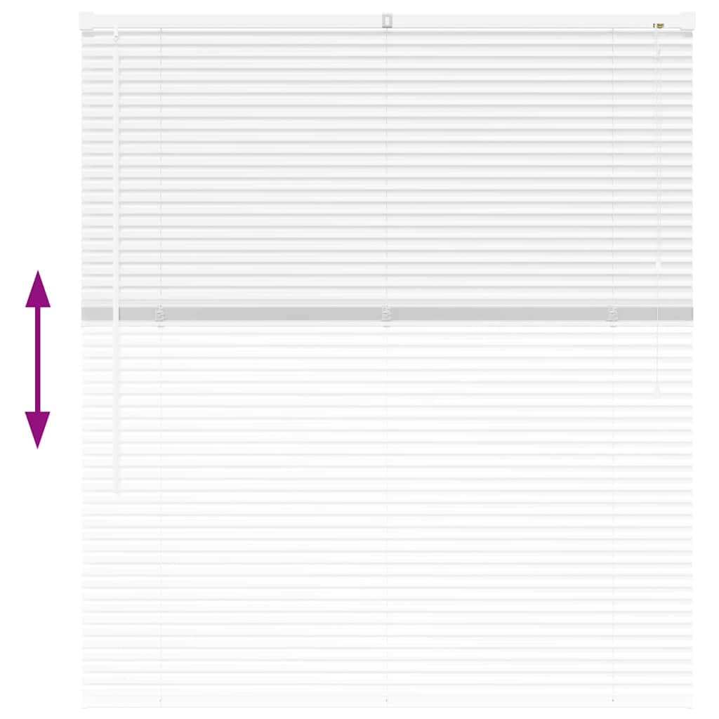 Βενετσιάνικες Ρόδες Λευκό 130 x 110 εκ Αλουμίνιο - Pakobazaar