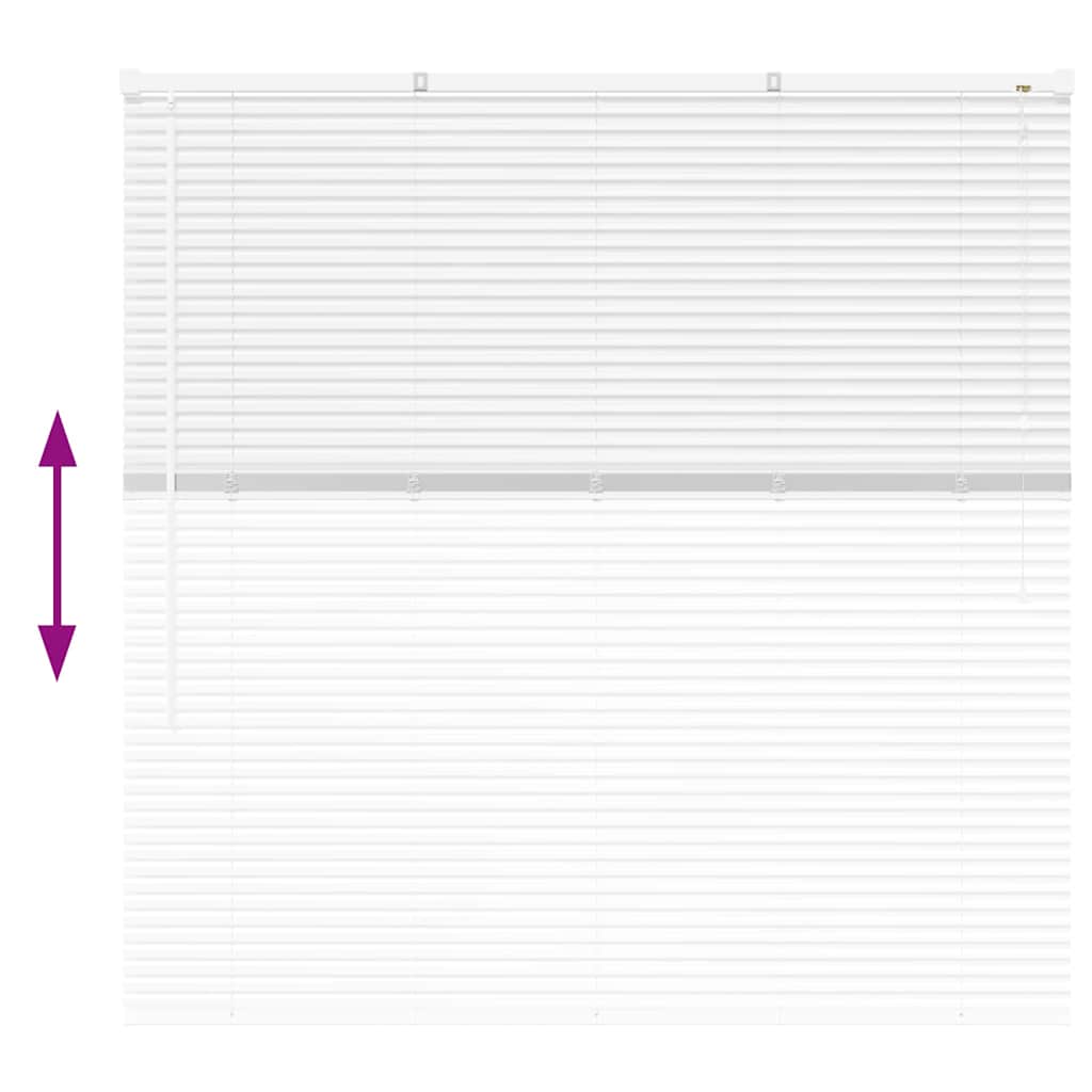 Βενετσιάνικες Ρόδες Λευκό 130 x 125 εκ Αλουμίνιο - Pakobazaar