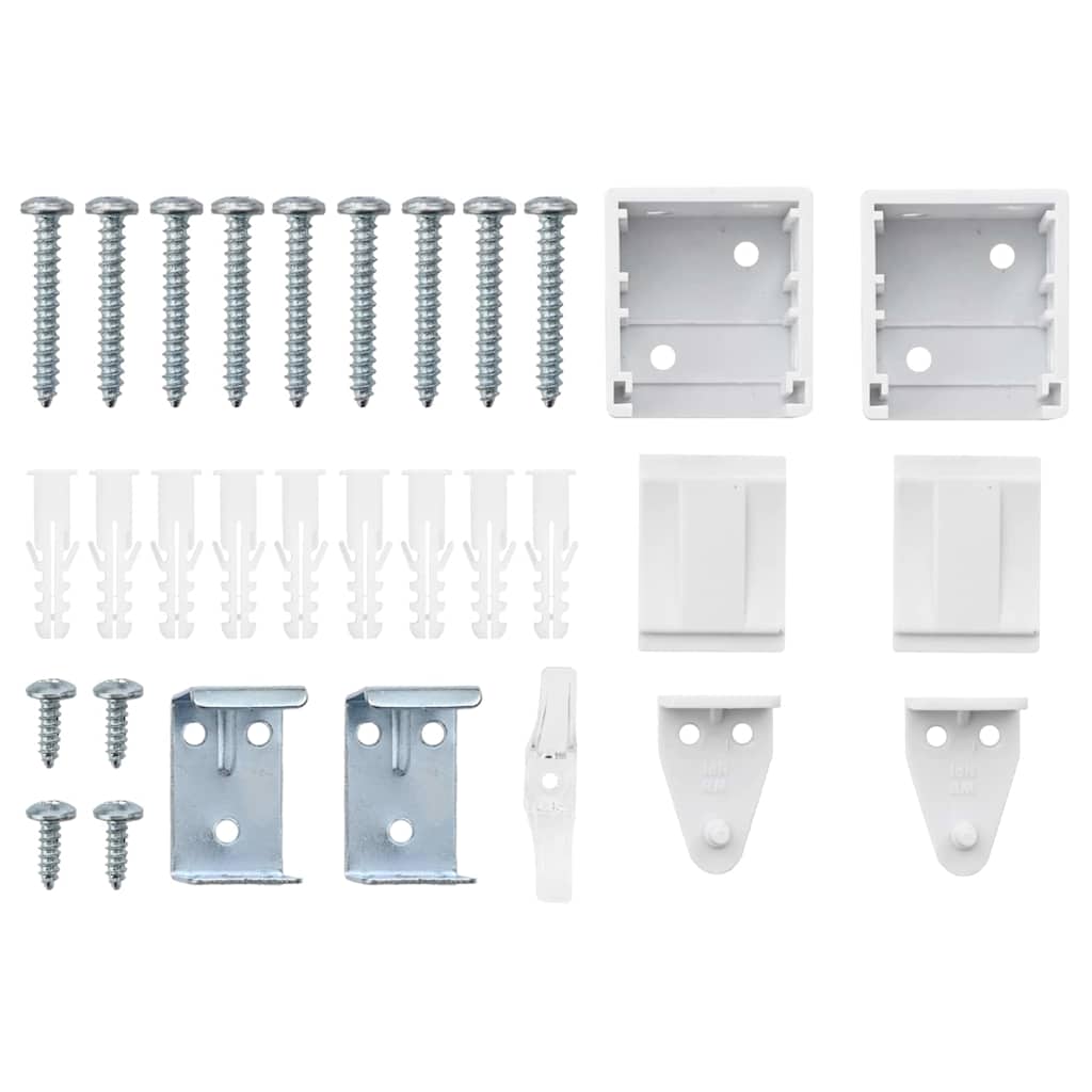 Βενετσιάνικες Ρόδες Λευκό 130 x 140 cm Αλουμίνιο - Pakobazaar