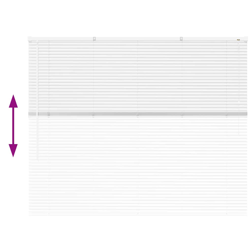 Βενετσιάνικες Ρόδες Λευκό 130 x 160 εκ Αλουμίνιο - Pakobazaar