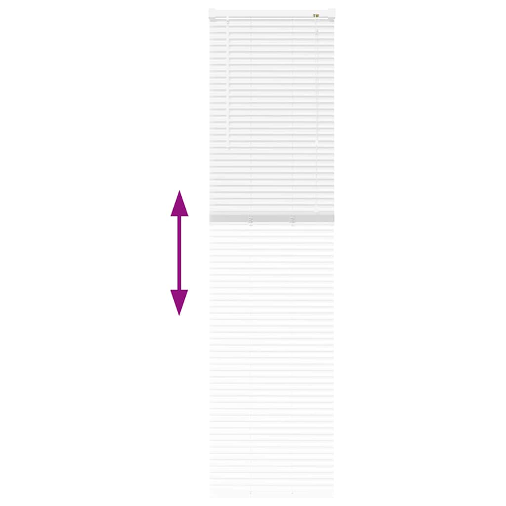 Βενετσιάνικες Ρόδες Λευκό 175 x 50 εκ Αλουμίνιο - Pakobazaar