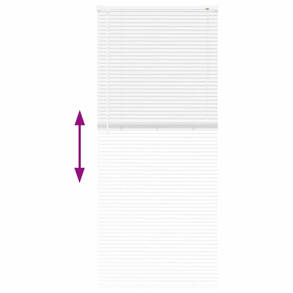 Βενετσιάνικες Ρόδες Λευκό 175 x 80 εκ Αλουμίνιο - Pakobazaar