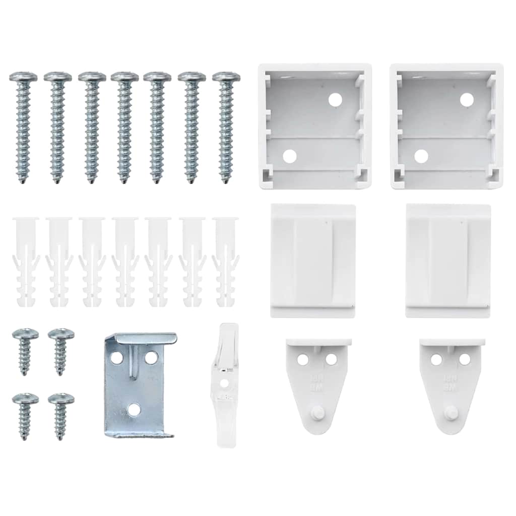 Βενετσιάνικες Ρόδες Λευκό 175 x 115 εκ Αλουμίνιο - Pakobazaar