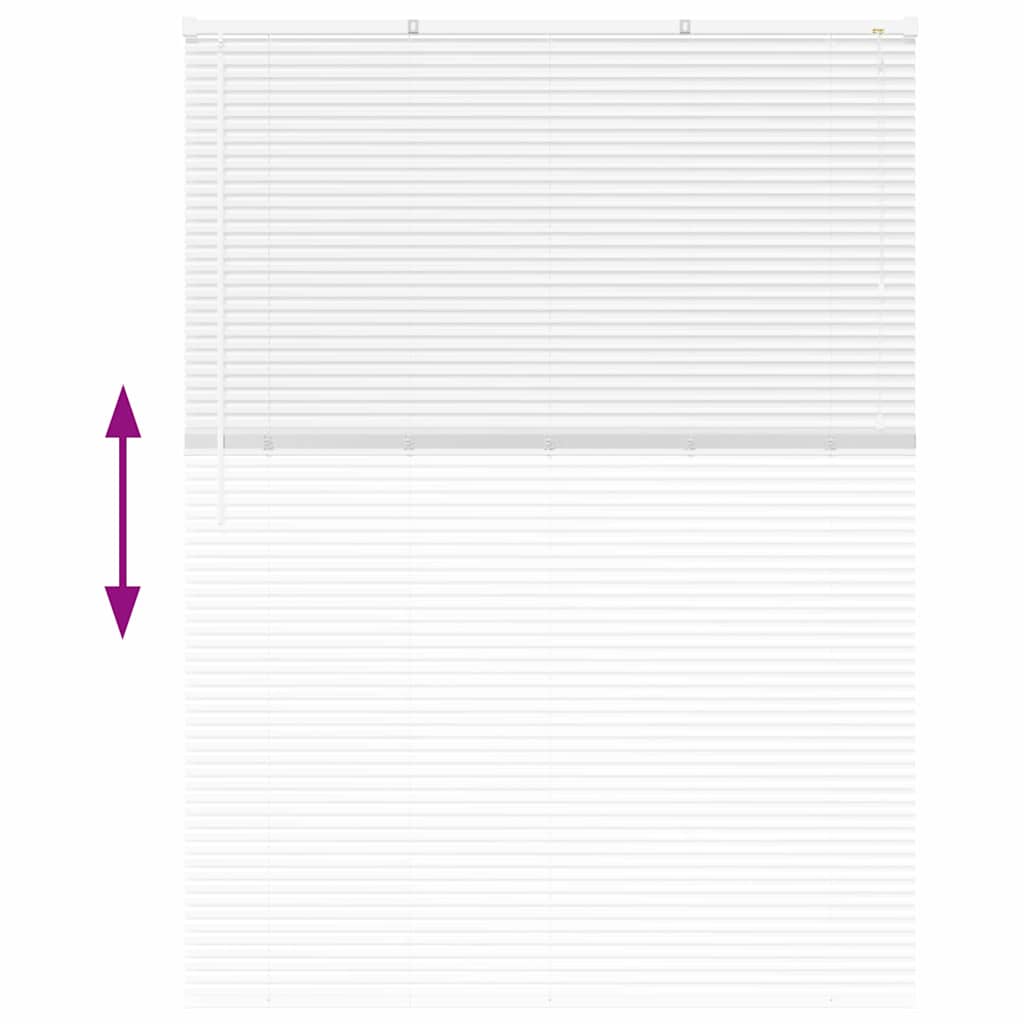 Βενετσιάνικες Ρόδες Λευκό 175 x 125 εκ Αλουμίνιο - Pakobazaar