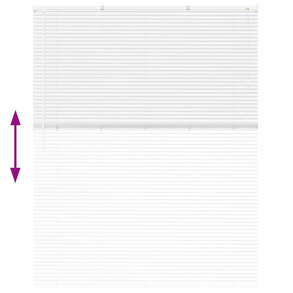 Βενετσιάνικες Ρόδες Λευκό 175 x 145 εκ Αλουμίνιο - Pakobazaar