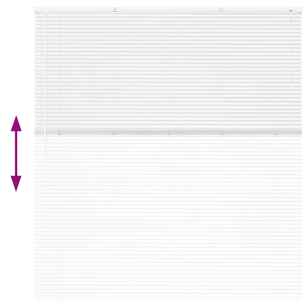 Βενετσιάνικες Ρόδες Λευκό 175 x 155 εκ Αλουμίνιο - Pakobazaar