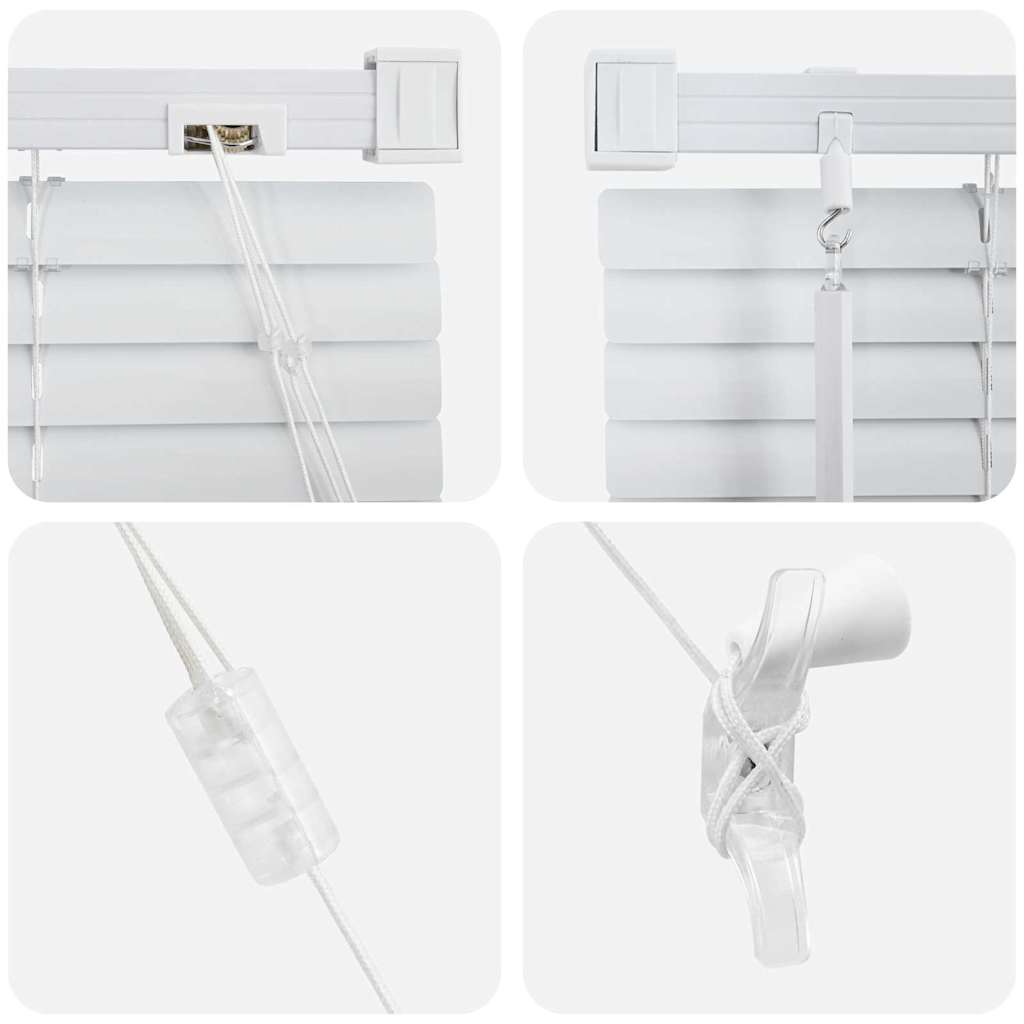 Βενετσιάνικες Ρόδες Λευκό 175 x 160 εκ Αλουμίνιο - Pakobazaar